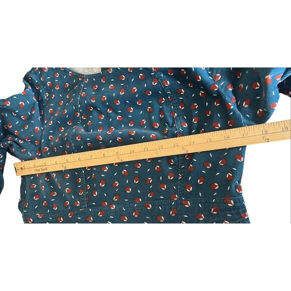 Boden Women 8P Corduroy blue Acorn Shift Dress 3/4 Sleeve career casual - Picture 7 of 9